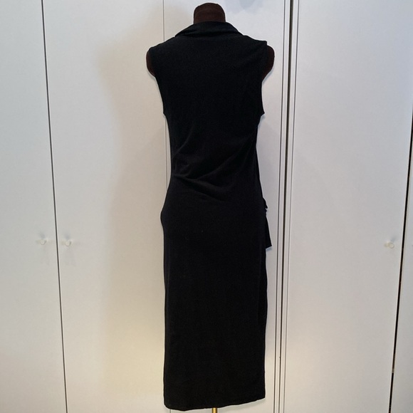 James Perse cowl sleeveless cinched maxi dress 4 black - Picture 5 of 16